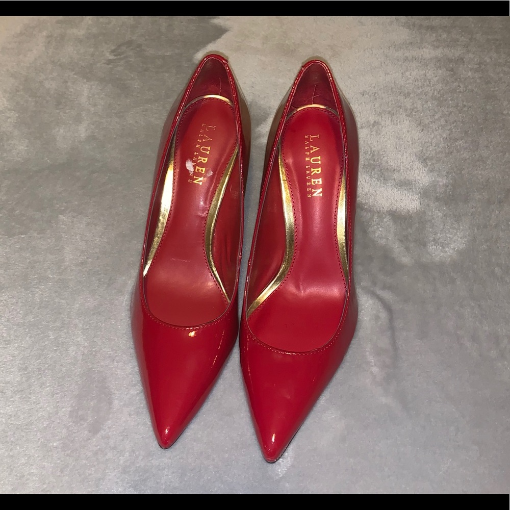 Ralph Lauren patent heels size 8.5